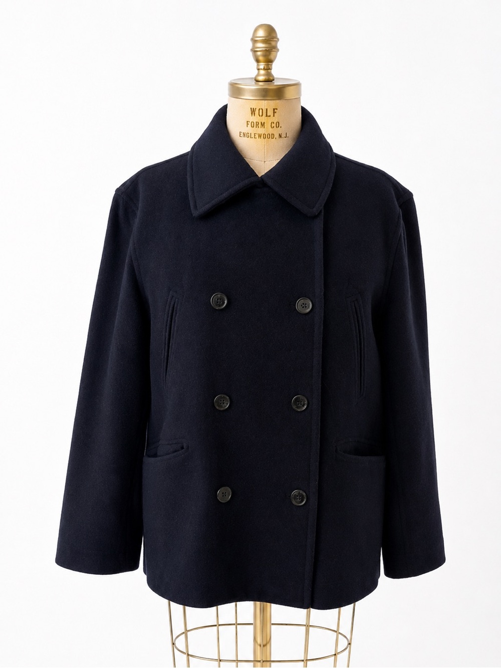 J. Crew Navy Double-Breasted Peacoat - Picture 2 of 10